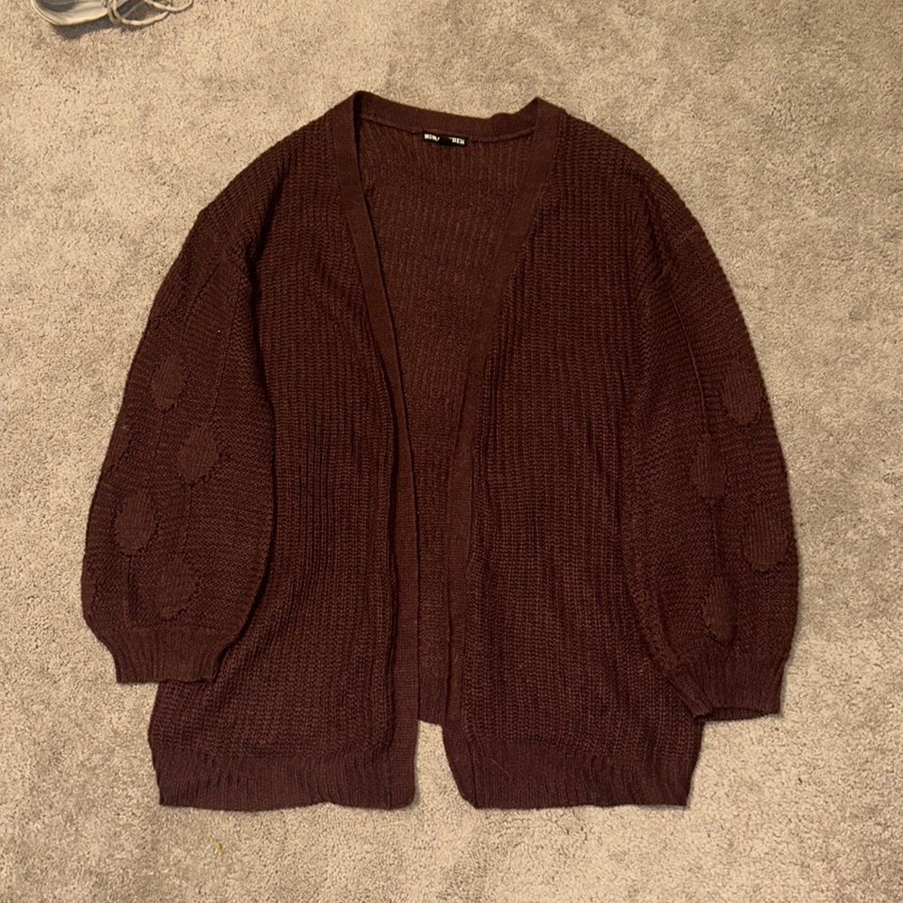 Vintage Maroon Cardigan